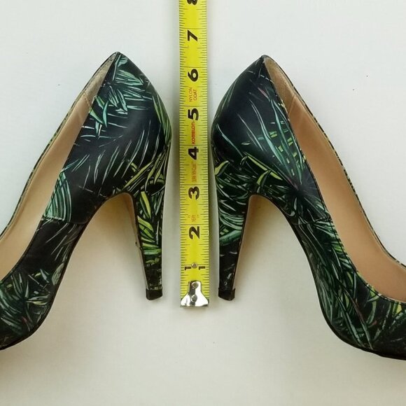 Zara Woman Size 37 (US 7-7.5) Pineapple Floral Slip On Pointed Toe Women's Pumps - Picture 5 of 12